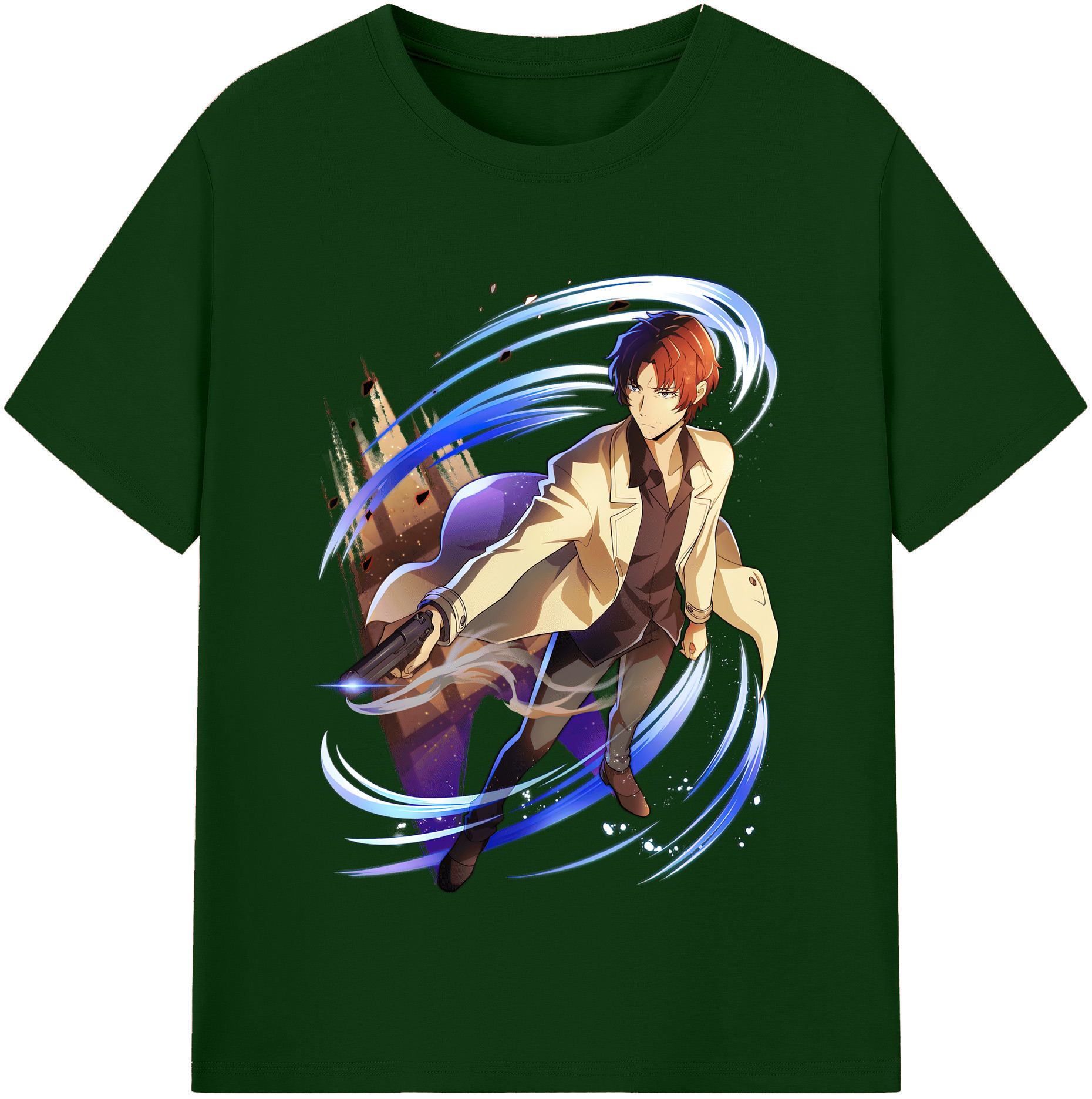 （画像用） 文豪ストレイドッグス Bungo Stray Dogs 綿100％半袖Tシャツ（フロントプリント）